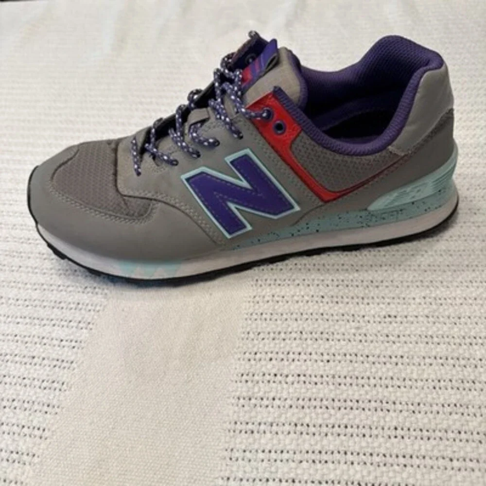 New Balance 574 Marblehead Prism Purple Grey Women's 10 Running Shoe WL574WOA
